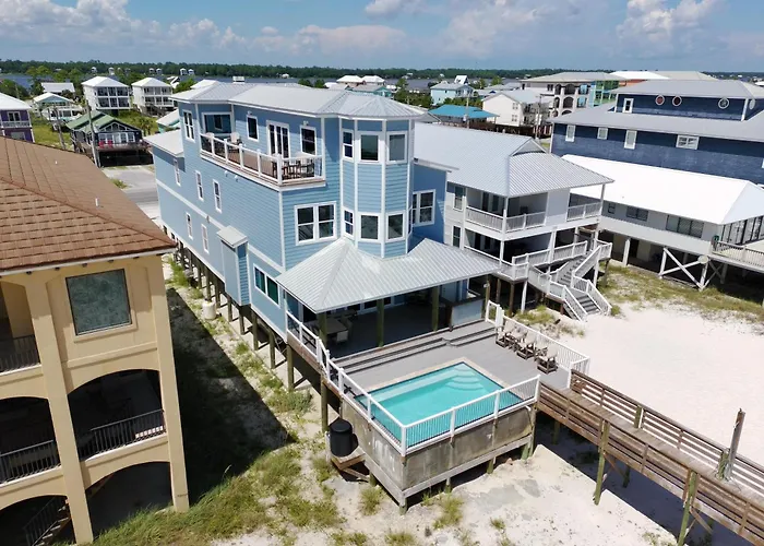 Solo Vista By Gsvr - Spacious 11br Beachfront Retreat With Private Pool & Ideal For Large Groups Gulf Shores